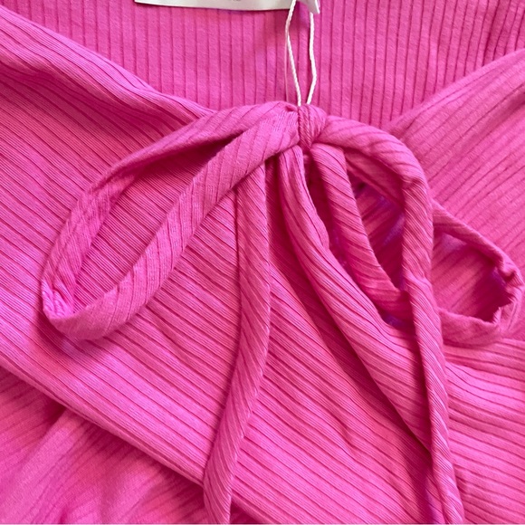 Jonathan Simkhai STANDARD Dress NWT Akane Shaping Rib Off Shoulder Cutout Halter - Picture 7 of 15